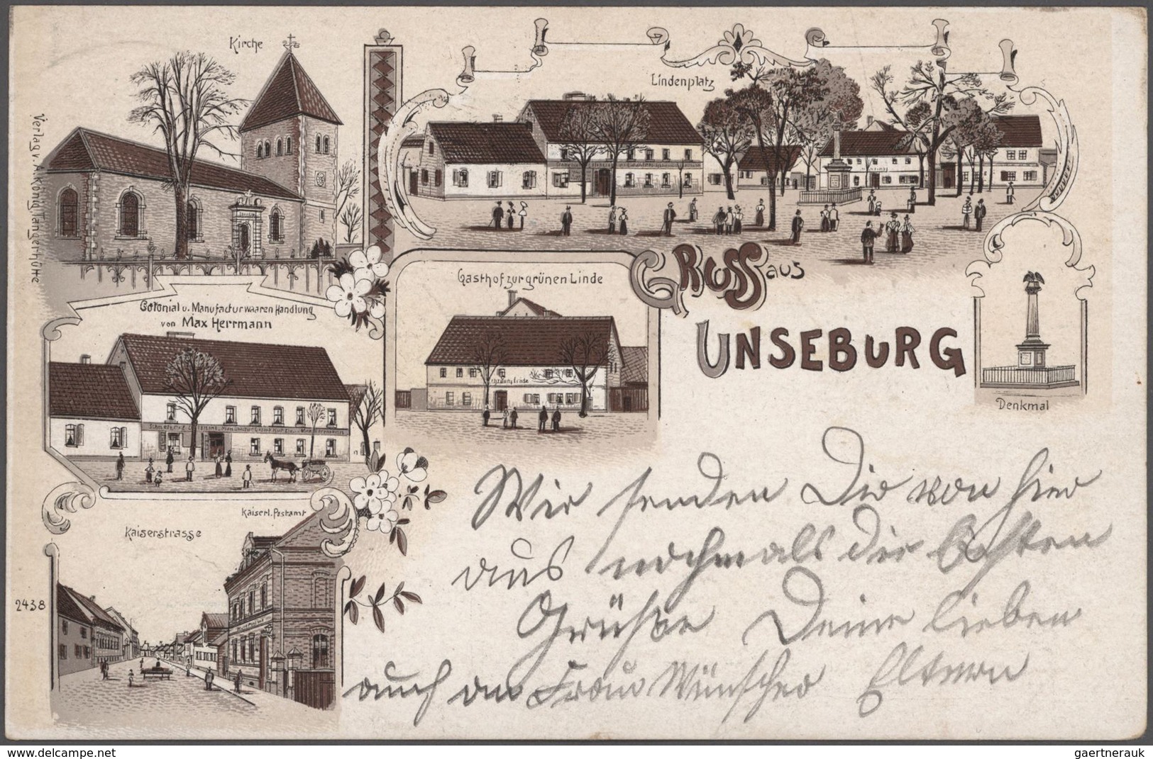 Ansichtskarten: Deutschland: DEUTSCHLAND Mit Elsaß/Lothringen, Gehaltvoller Bestand An Gut 900 Histo - Other & Unclassified