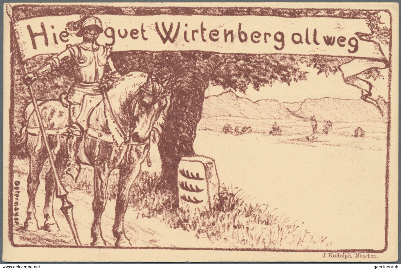 Ansichtskarten: Baden-Württemberg: WÜRTTEMBERGISCHE MOTIVE, Kleine Garnitur Mit 14 Historischen Ansi - Sonstige & Ohne Zuordnung