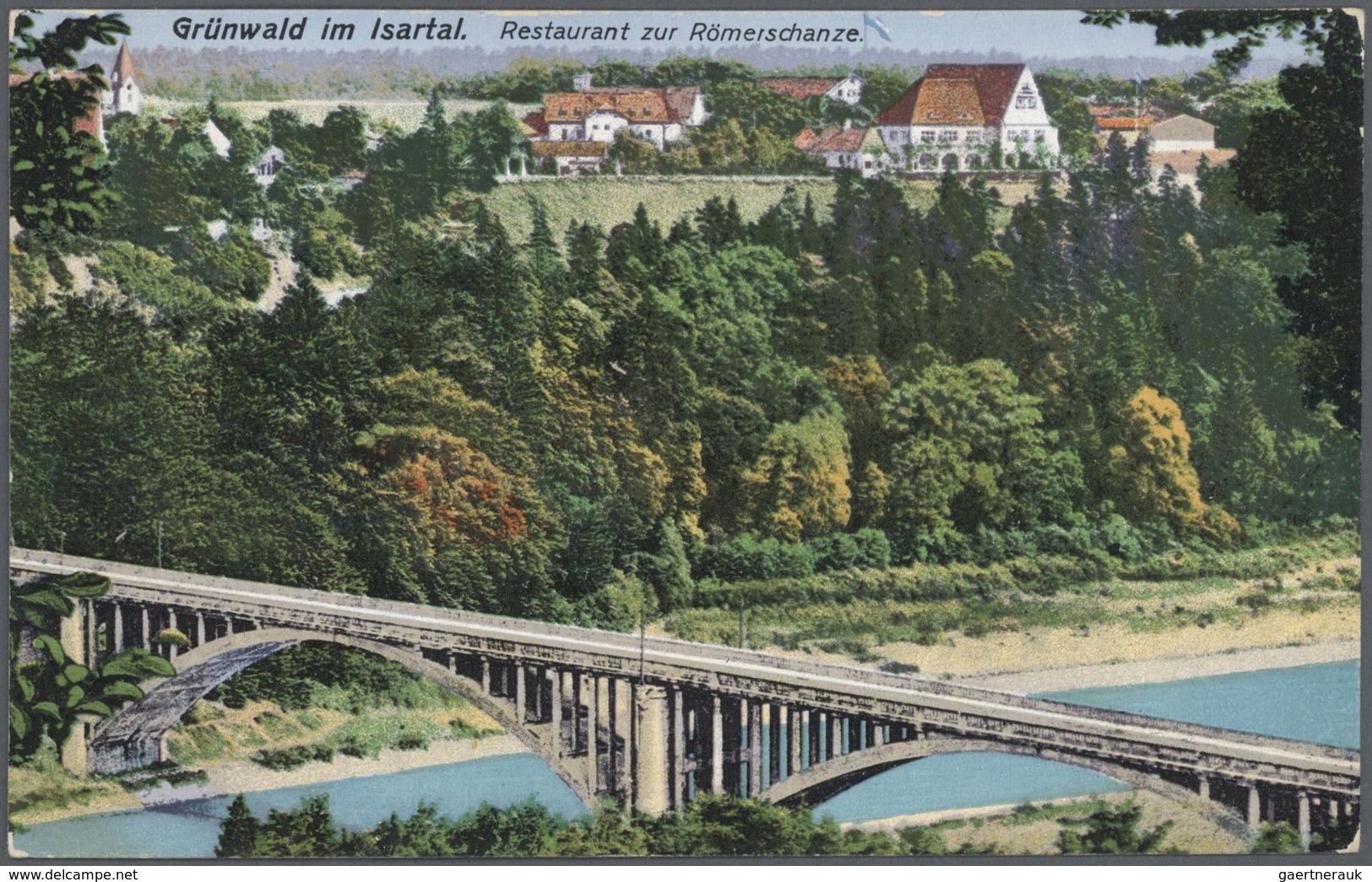 Ansichtskarten: Bayern: ISARTAL (alte PLZ 802), mit u.a. Baierbrunn, Schäftlarn, Icking, Grünwald, G