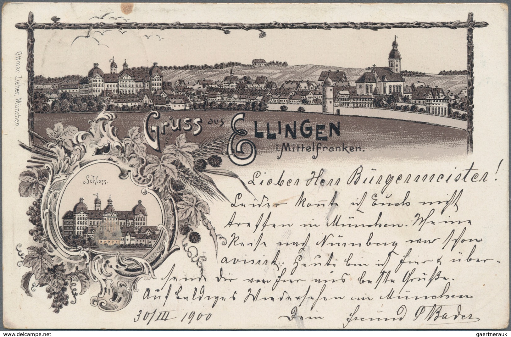 Ansichtskarten: Bayern: MITTELFRANKEN Ohne Nürnberg, Schachtel Mit über 250 Historischen Ansichtskar - Other & Unclassified
