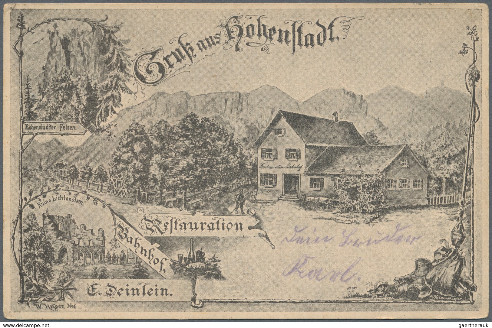 Ansichtskarten: Bayern: MITTELFRANKEN, Kleine Schachtel Mit über 100 Historischen Ansichtskarten Ab - Sonstige & Ohne Zuordnung