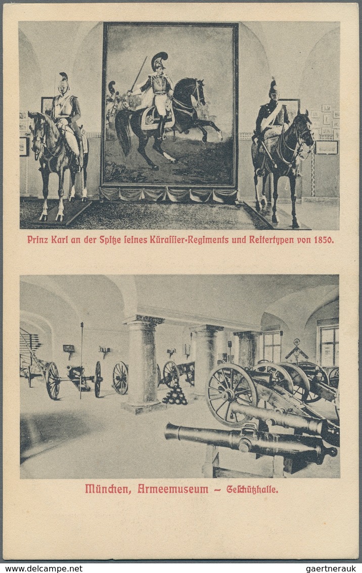 Ansichtskarten: Bayern: MÜNCHEN ALTSTADT ARMEEMUSEUM, Schachtel Mit über 150 Historischen Ansichtska - Other & Unclassified