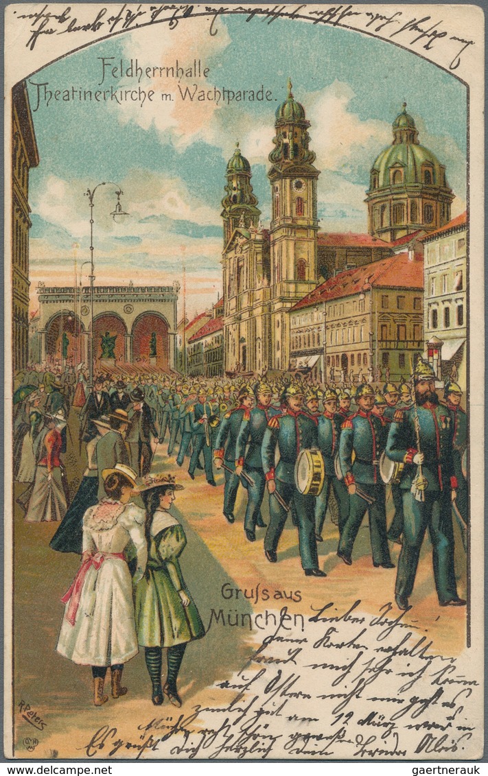 Ansichtskarten: Bayern: MÜNCHEN ALTSTADT THEATINERKIRCHE, Schachtel Mit Gut 110 Historischen Ansicht - Sonstige & Ohne Zuordnung