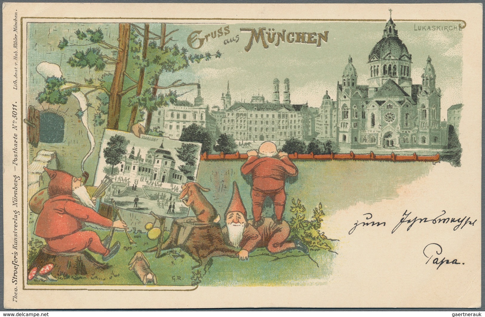 Ansichtskarten: Bayern: MÜNCHEN LEHEL LUKASKIRCHE, Schachtel Mit über 160 Historischen Ansichtskarte - Other & Unclassified
