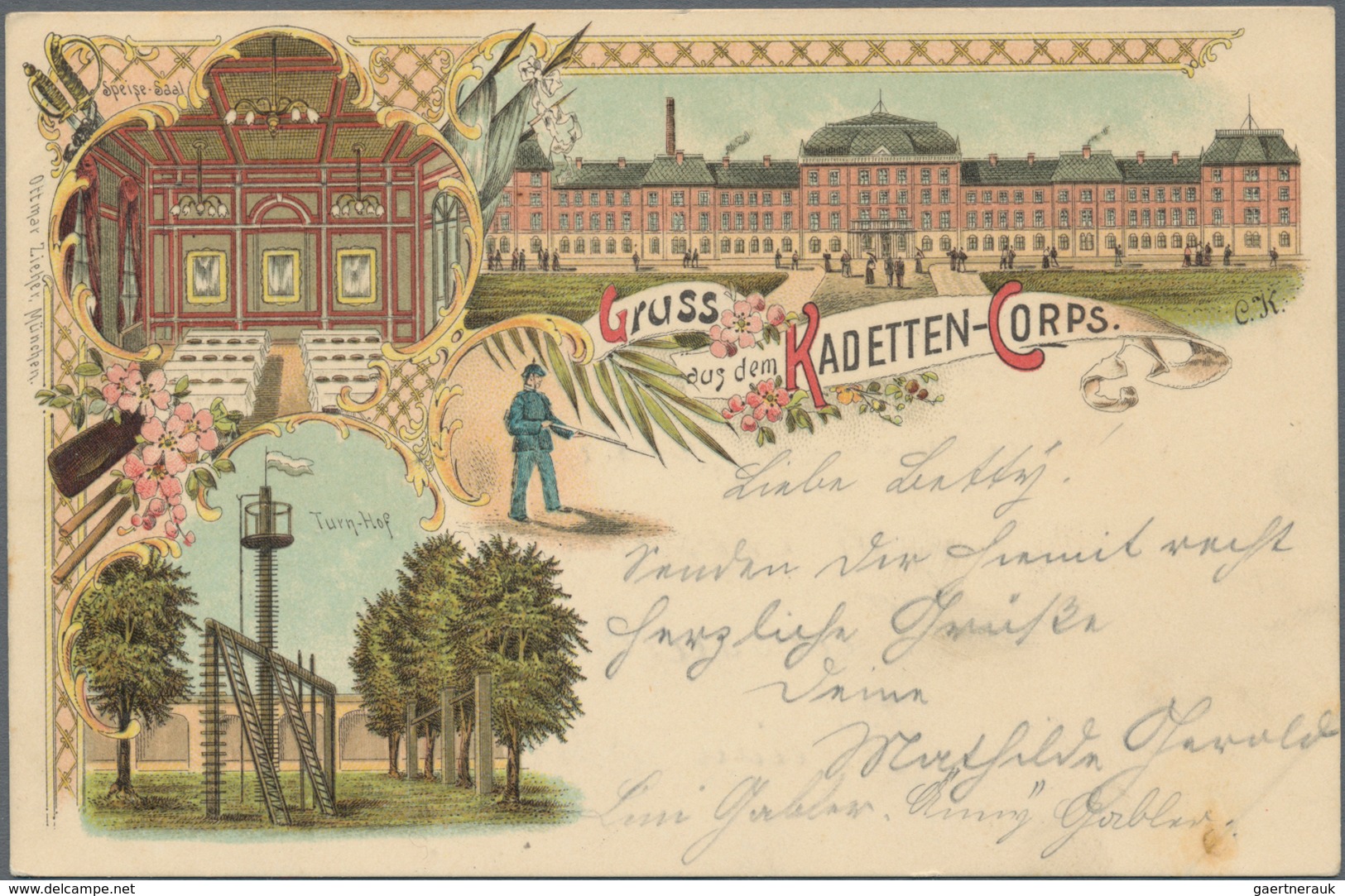 Ansichtskarten: Bayern: MÜNCHEN MAXVORSTADT KASERNEN, 86 Historische Ansichtskarten Ab 1897, Mit Dub - Andere & Zonder Classificatie