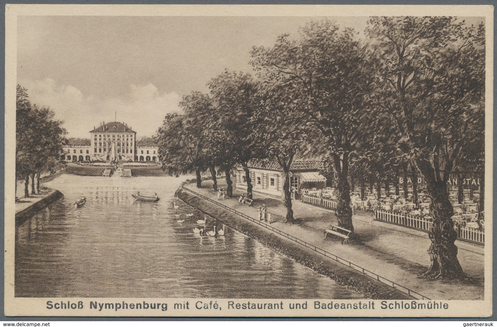 Ansichtskarten: Bayern: MÜNCHEN NYMPHENBURG Ohne Schloss, Knapp 290 Historische Ansichtskarten, Inkl - Other & Unclassified