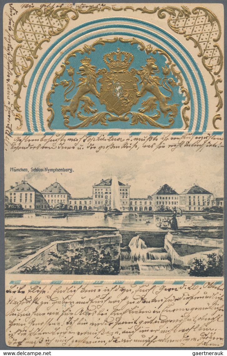 Ansichtskarten: Bayern: MÜNCHEN NYMPHENBURG SCHLOSS Und SCHLOSSPARK, Ungefähr 540 Historische Ansich - Other & Unclassified