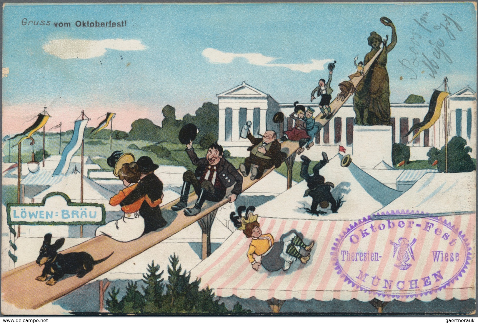 Ansichtskarten: Bayern: MÜNCHEN OKTOBERFEST, Schachtel Mit über 160 Historischen Ansichtskarten Ab C - Sonstige & Ohne Zuordnung