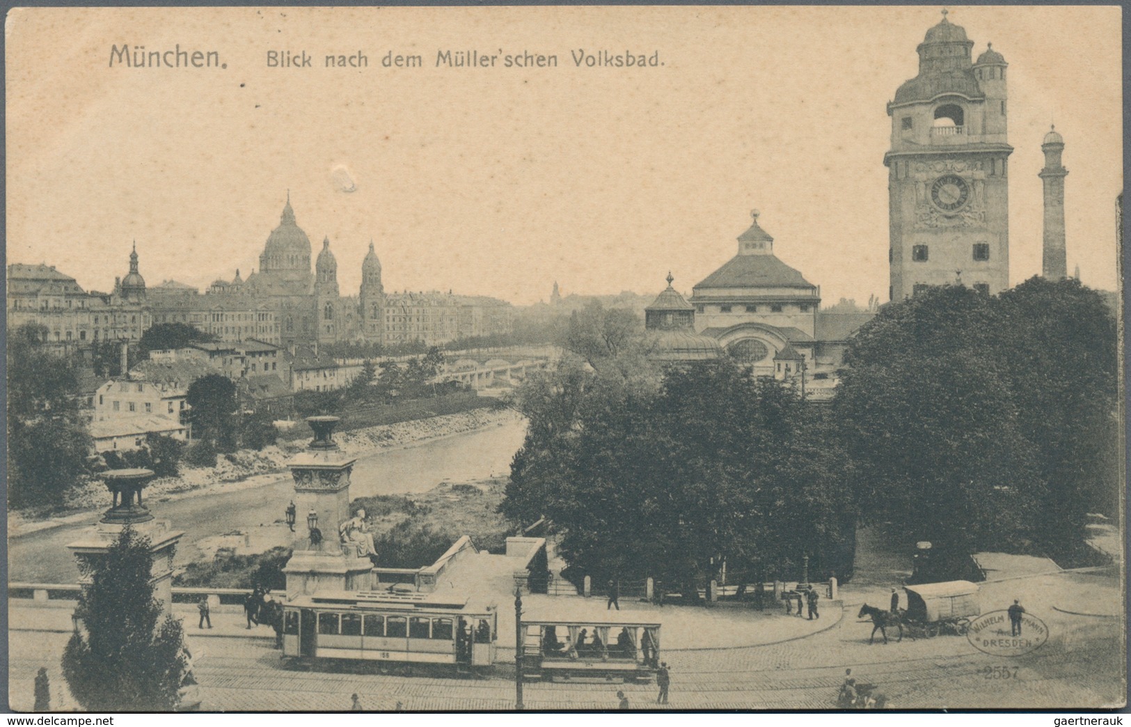 Ansichtskarten: Bayern: MÜNCHEN, STRASSENBAHN Im Zentrum, Umfangreicher Bestand An über 240 Historis - Other & Unclassified