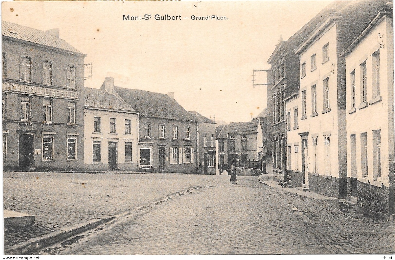 Mont-St-Guibert NA32: Grand'Place 1922 - Mont-Saint-Guibert