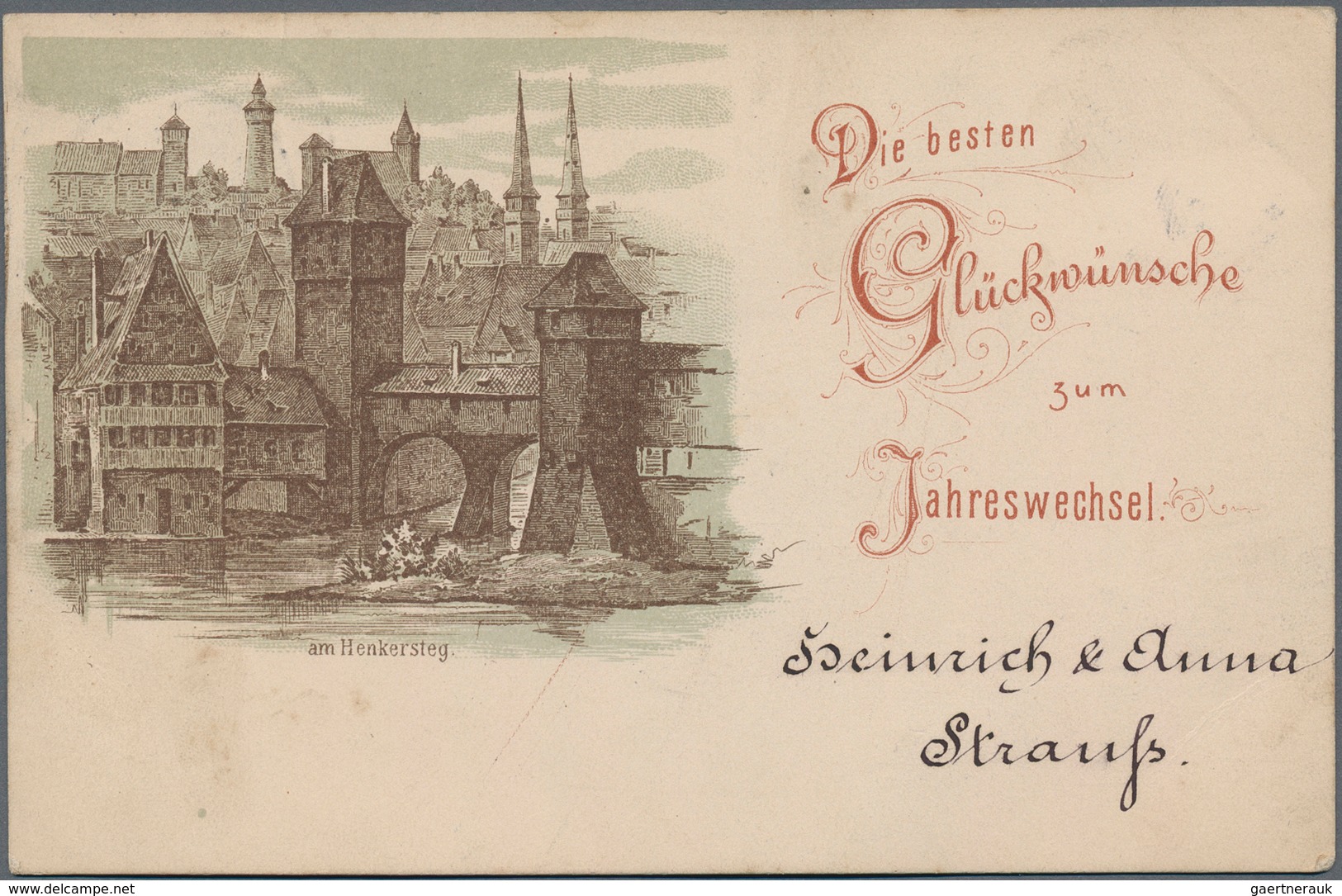 Ansichtskarten: Bayern: NÜRNBERG (8500): 1891/1940 Ca., Pegnitz, Sammlung Von Ca. 390 Ansichtskarten - Sonstige & Ohne Zuordnung