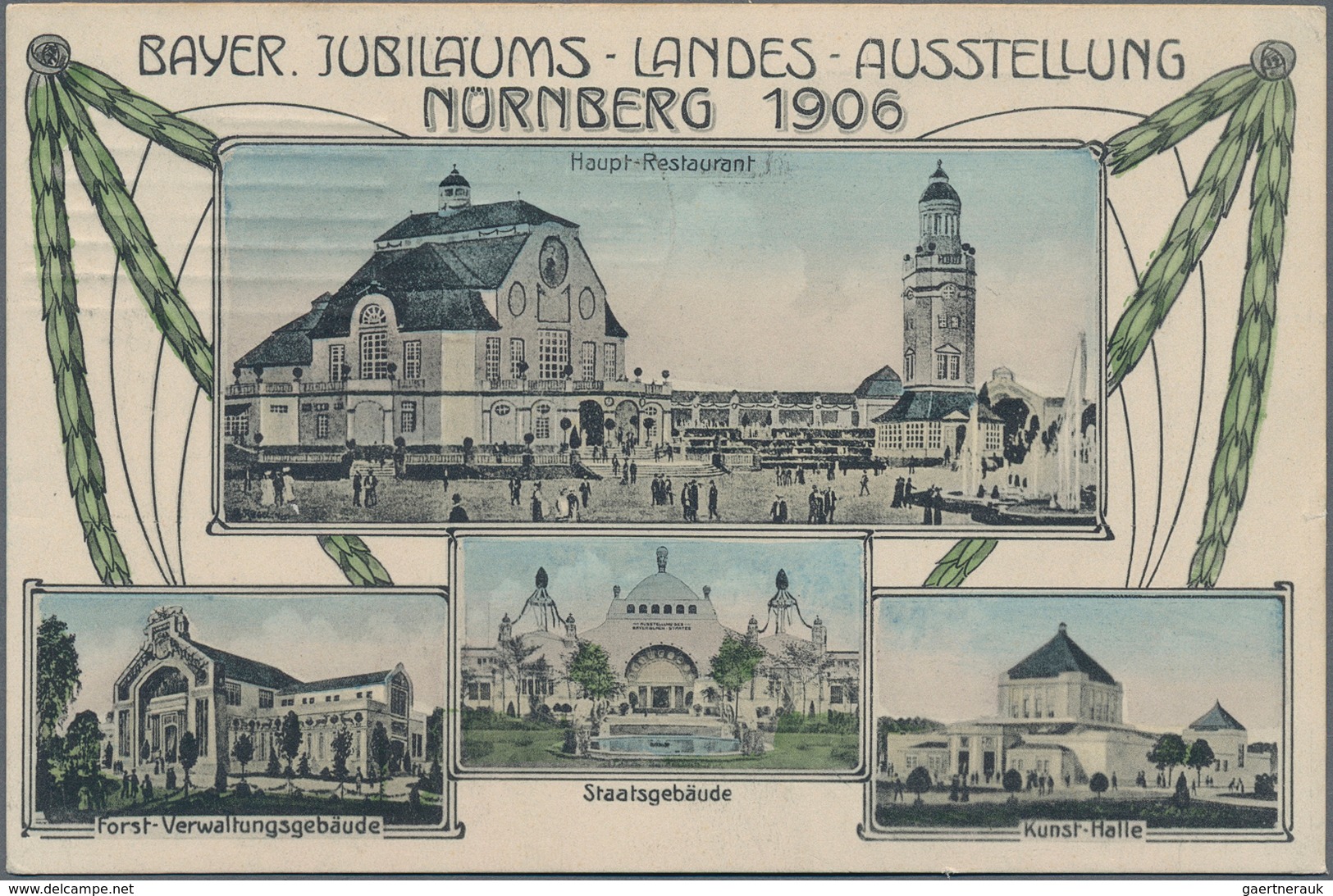 Ansichtskarten: Bayern: NÜRNBERG (8500): 1896/1906, Bayerische Landesausstellungen, Sammlung Von übe - Other & Unclassified