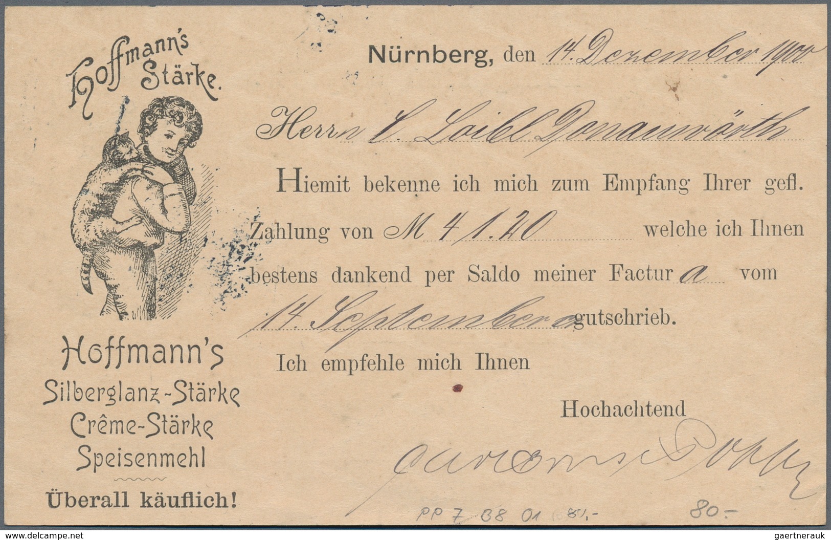 Ansichtskarten: Bayern: NÜRNBERG (8500): 1899/1930 Ca., Firmenwerbung, Sammlung Von über 60 Reklame- - Other & Unclassified