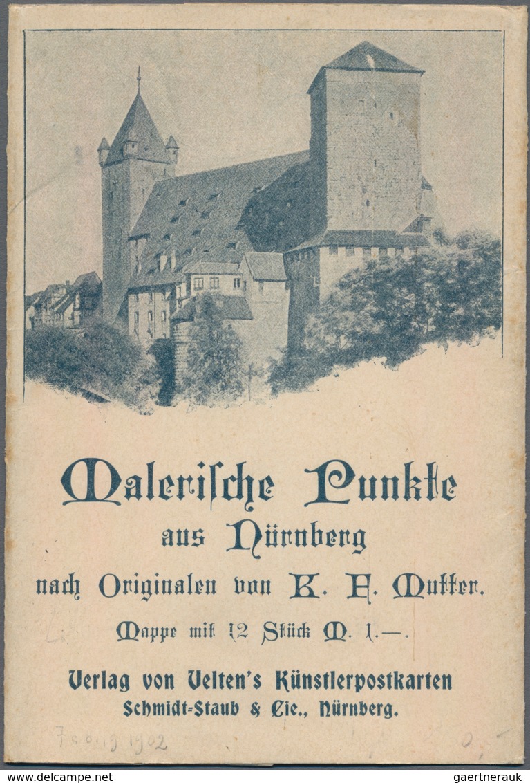 Ansichtskarten: Bayern: NÜRNBERG / WÜHLKISTE, Überraschungsposten Mit Gut 100 Lithographien, 20 Priv - Andere & Zonder Classificatie