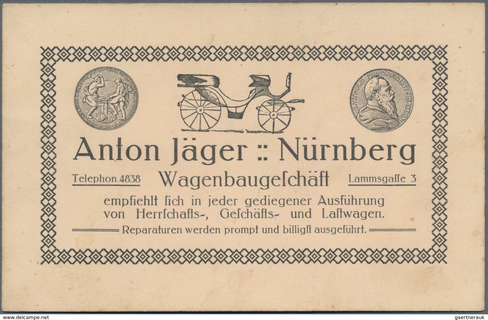 Ansichtskarten: Bayern: NÜRNBERG Und FÜRTH Jeweils Mit Umgebung (alte PLZ 850 Und 8510), Ein Umfangr - Andere & Zonder Classificatie