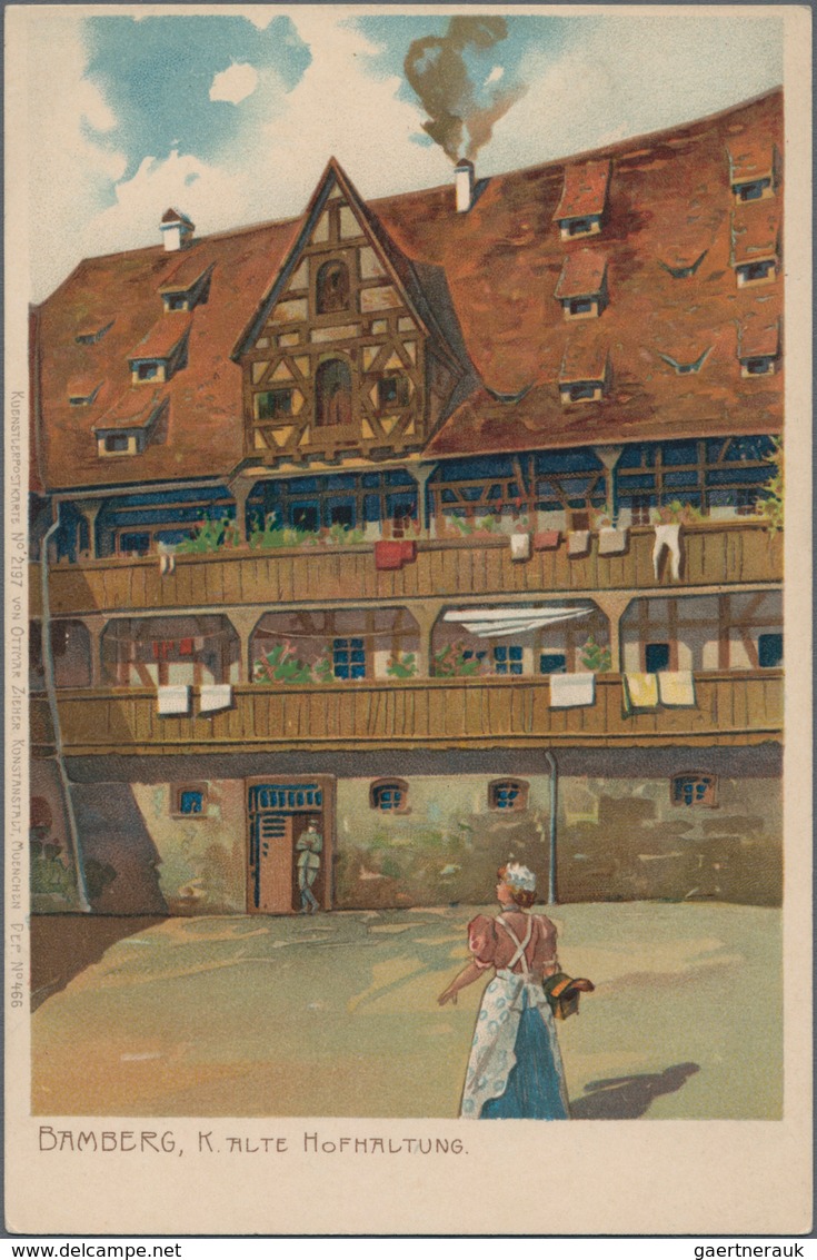 Ansichtskarten: Bayern: OBERFRANKEN, Kleine Garnitur Mit 40 Historischen Ansichtskarten Ab Ca. 1900 - Andere & Zonder Classificatie