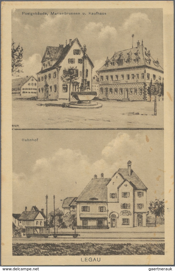 Ansichtskarten: Bayern: SCHWABEN, Schachtel Mit Gut 130 Historischen Ansichtskarten Ab Ca. 1898 Bis - Sonstige & Ohne Zuordnung