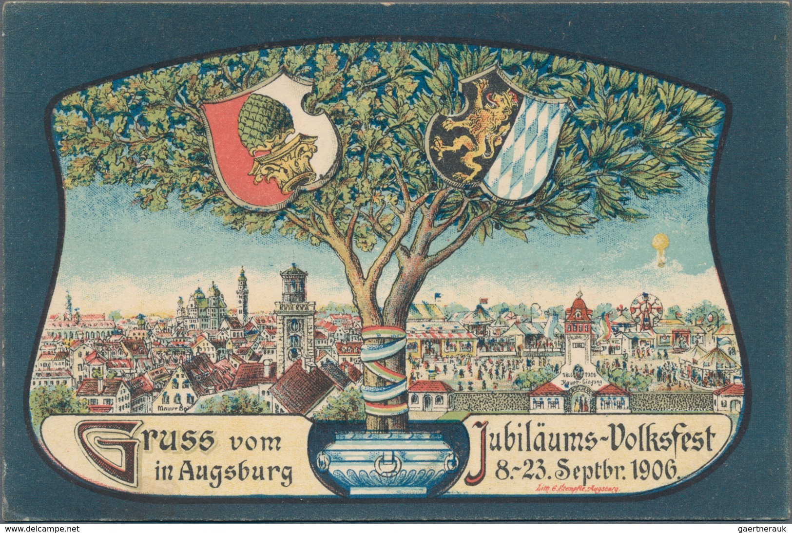 Ansichtskarten: Bayern: SCHWABEN, Schachtel Mit über 400 Historischen Ansichtskarten Ab Ca. 1897 Bis - Sonstige & Ohne Zuordnung