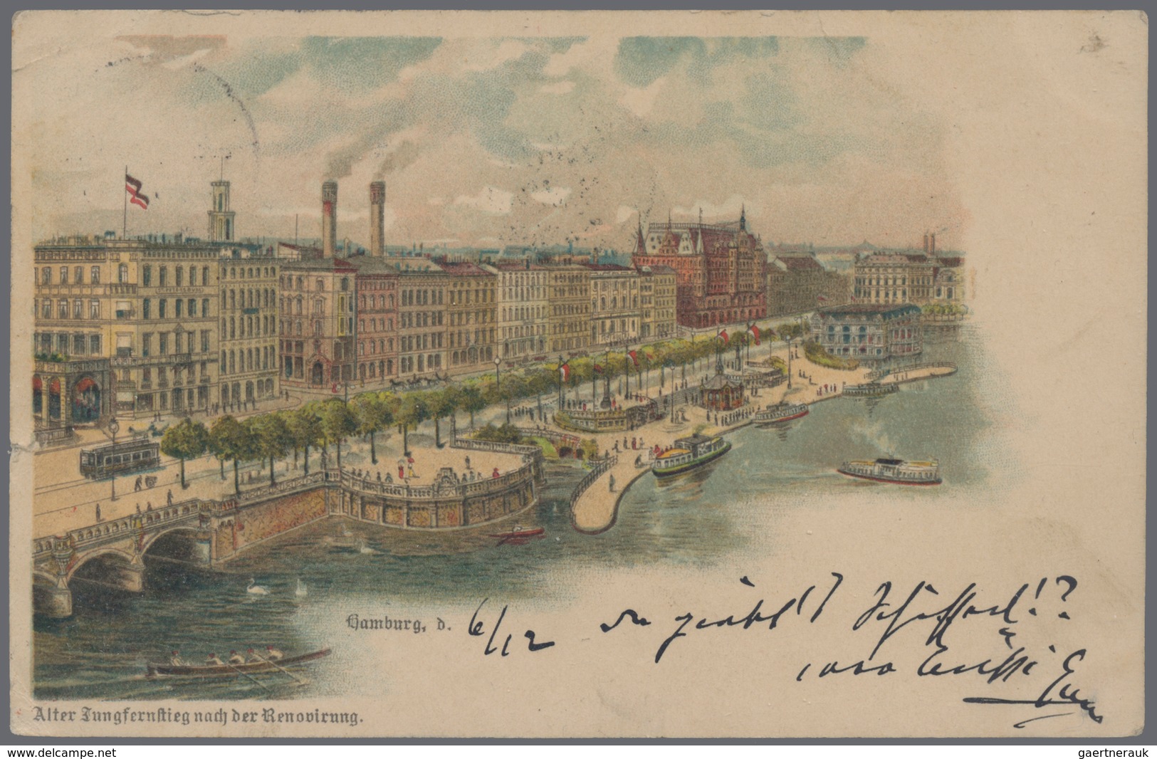 Ansichtskarten: Hamburg: 1897-1909: Partie von 24 frühen Ansichtskarten, gebraucht oder ungebraucht,