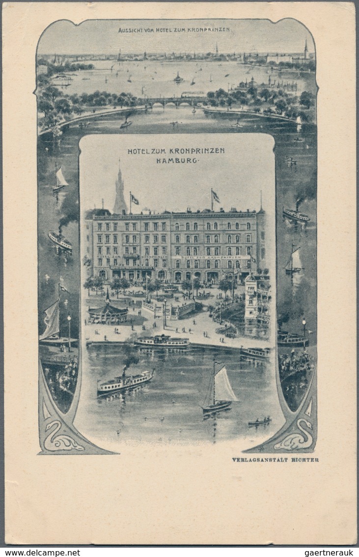 Ansichtskarten: Hamburg: SCHACHTEL Mit über 180 Historischen Ansichtskarten Ohne Dubletten Ab Ca. 19 - Andere & Zonder Classificatie