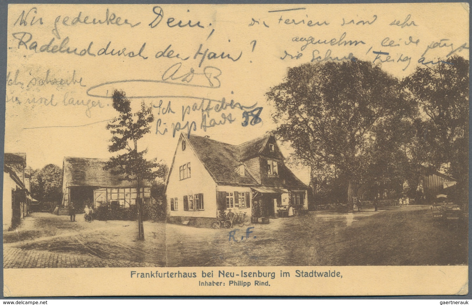 Ansichtskarten: Hessen: FRANKFURT am Main und etwas Umgebung (alte PLZ 6000-609), Schachtel mit gut
