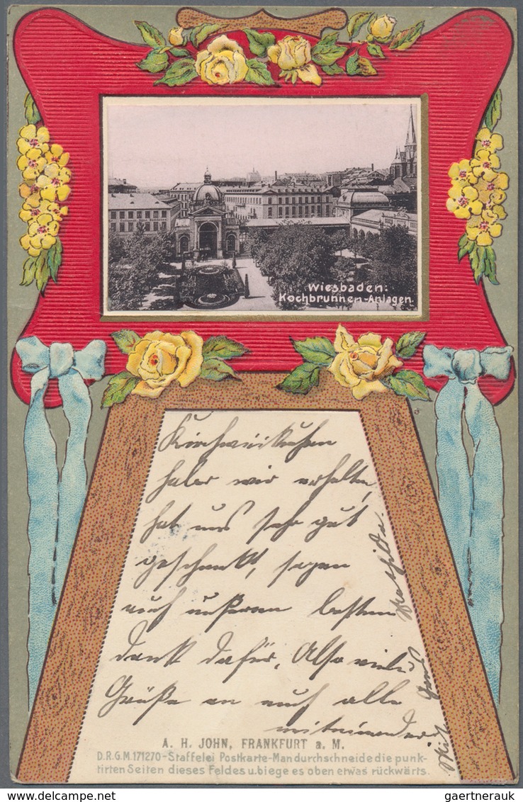 Ansichtskarten: Hessen: SCHACHTEL mit gut 350 historischen Ansichtskarten ab ca. 1885 bis in die 197