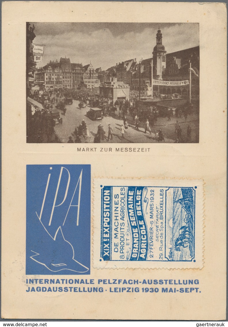 Ansichtskarten: Sachsen: LEIPZIG, Kleines Konvolut LEIPZIGER MESSE, 9 Historische Messekarten Und 7 - Sonstige & Ohne Zuordnung