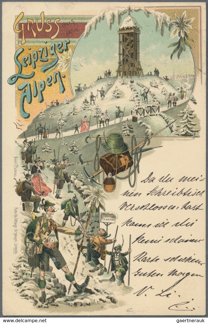 Ansichtskarten: Sachsen: SCHACHTEL Mit Gut 190 Historischen Ansichtskarten Ab 1895 Bis In Die 1960er - Sonstige & Ohne Zuordnung