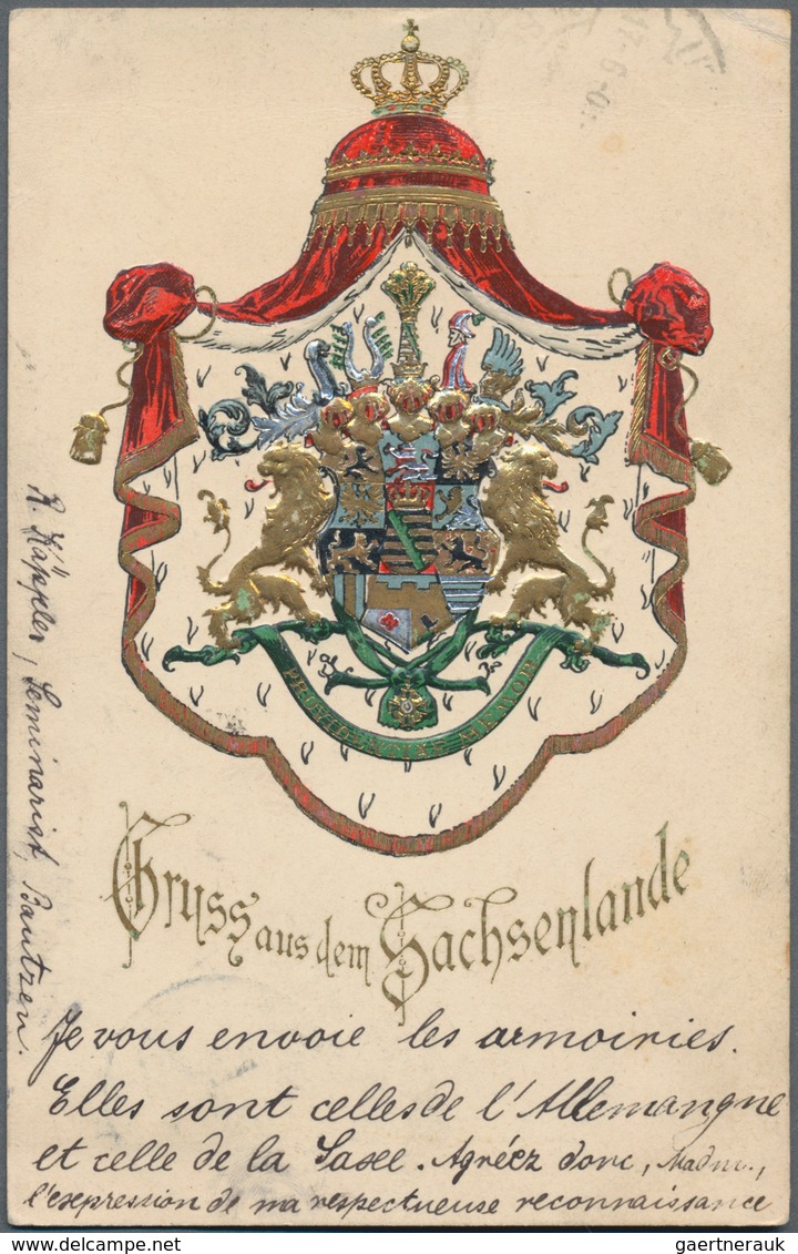 Ansichtskarten: Sachsen: ÜBERRASCHUNGSSCHACHTEL, Mit Gut 120 Historischen Ansichtskarten Ab 1890. Ei - Other & Unclassified