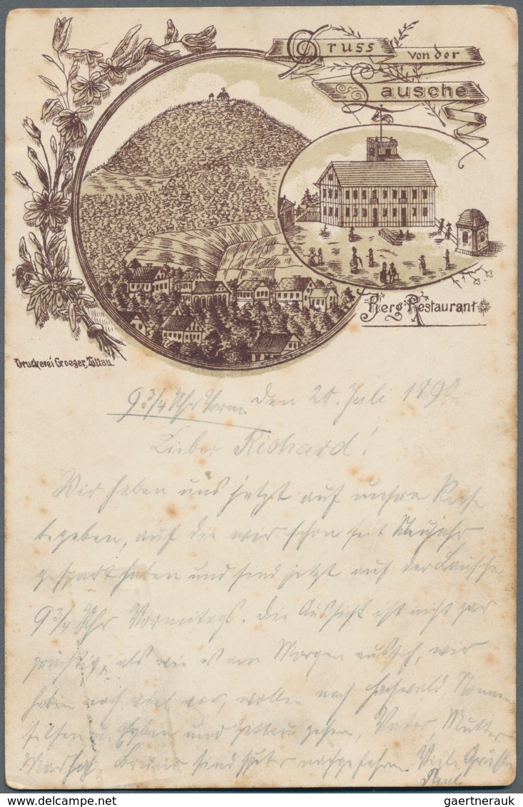 Ansichtskarten: Sachsen: ÜBERRASCHUNGSSCHACHTEL, Mit Gut 120 Historischen Ansichtskarten Ab 1890. Ei - Andere & Zonder Classificatie