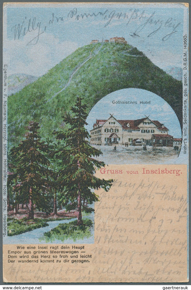 Ansichtskarten: Thüringen: SUHL, GEHLBERG, OBERHOF, INSELSBERG, MEININGEN, MASSERBERG und HILDBURGHA