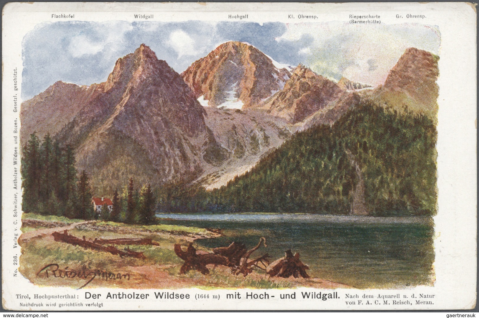 Ansichtskarten: Italien - 1898/1935, Südtirol / Alto Adige. Feinst nach Orten und Tälern sortierter