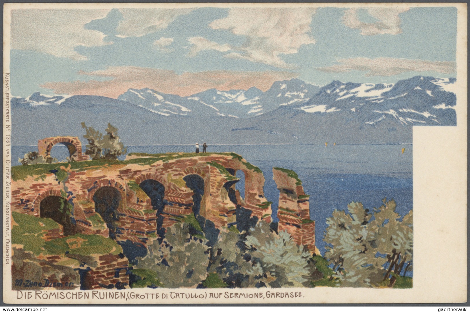 Ansichtskarten: Italien - 1898/1940, Trentino Mit Dem Gardasee Als Sehr Umfangreicher Bestand Von Fa - 500 Postcards Min.