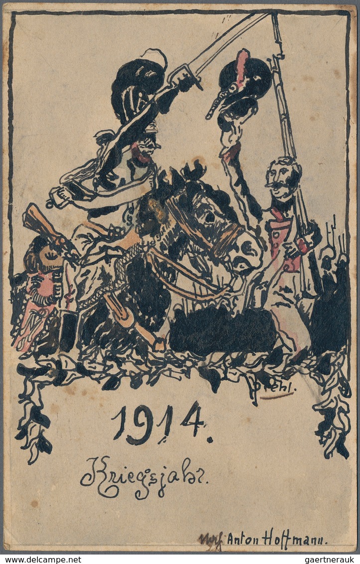 Ansichtskarten: 1900-1930er Jahre (meist): Sammlung Von 64 Postkarten, Meist Ganzsachen, Mit Selbstg - 500 Postcards Min.