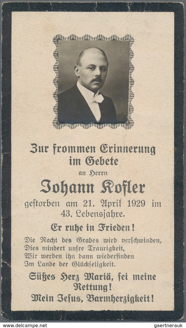 Heiligen- Und Andachtsbildchen: SCHACHTEL Mit 240 STERBEBILDER Und Trauerkarten Aus Den Jahren 1888/ - Devotieprenten