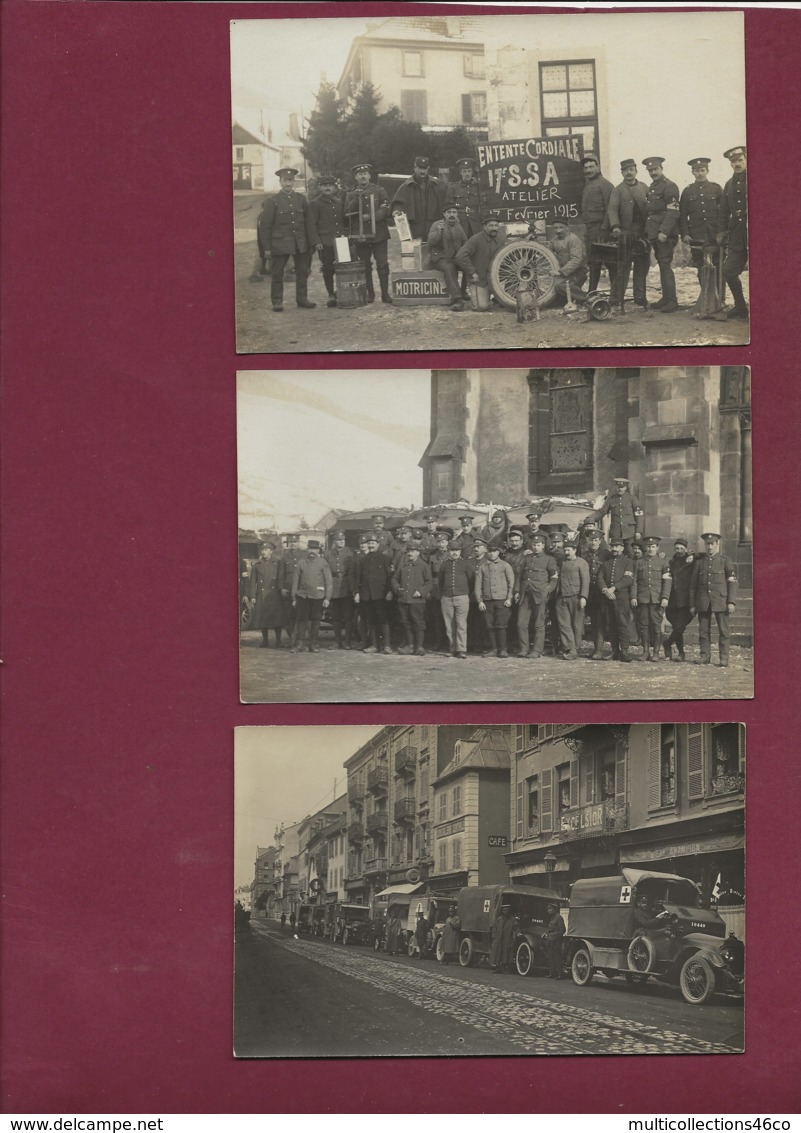 250120 - Lot CARTE PHOTO GUERRE 1914 18 BELFORT RUSSIE Ambulance Alpine Caucase SSA Santé Armée Croix Rouge Motricine - Weltkrieg 1914-18