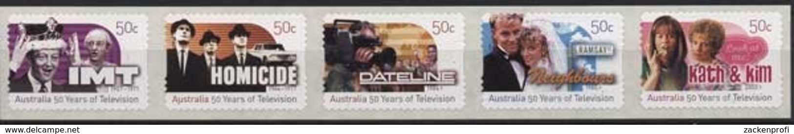 Australien 2006 50 Jahre Fernsehen In Australien 2737/41 Postfrisch - Mint Stamps