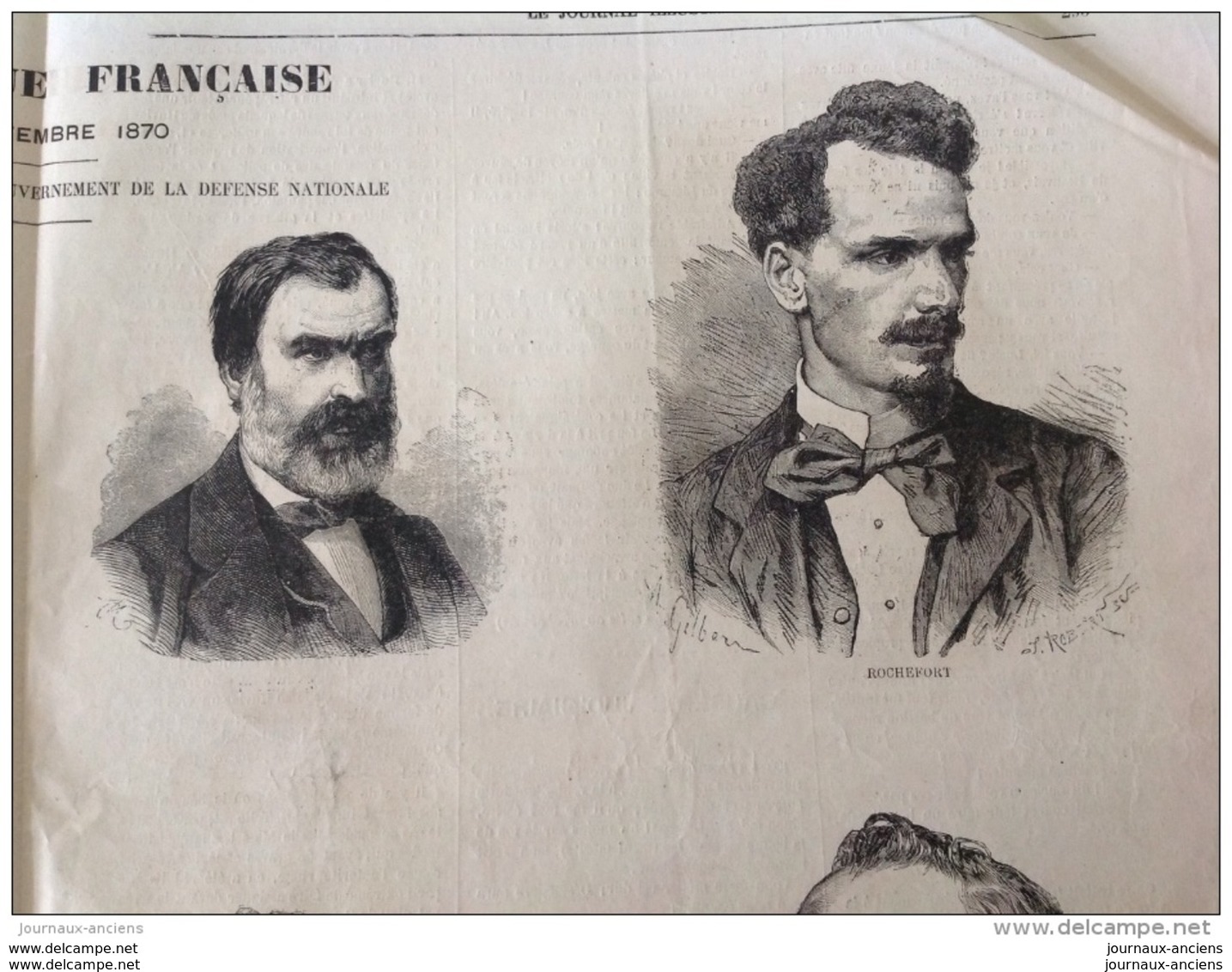 GUERRE DE 1870 - RÉPUBLIQUE FRANÇAISE 4 Septembre 1870 - GAMBETTA - FERRY - CREMIEUX - ROCHEFORT - DÉFENSE DE PARIS - Revistas - Antes 1900