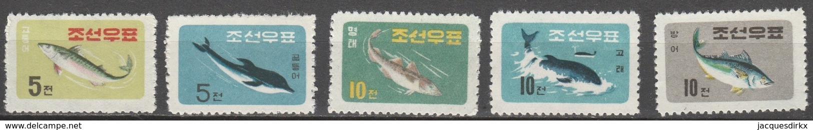 Nord Korea       .     Yvert    .     278/282     .      (*)       .    Kein Gummi   .   /   .   No Gum - Korea (Nord-)