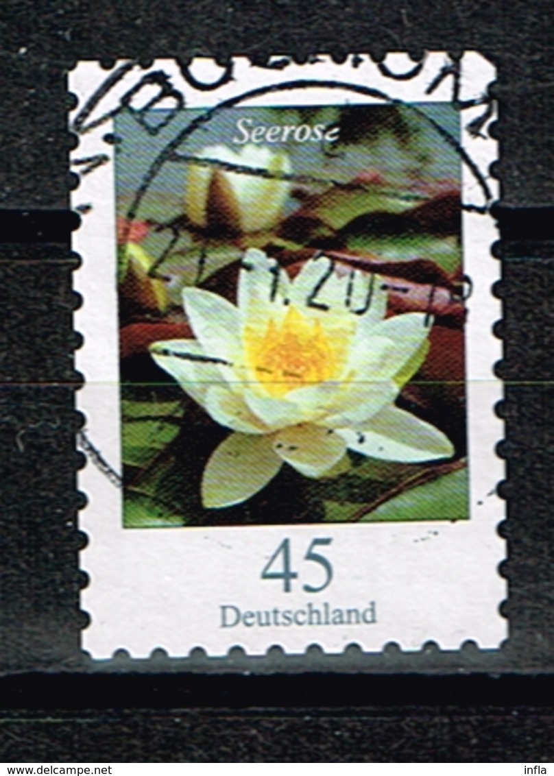 Bund 2018,Michel# 3376 O Blumen: Seerose Selbstklebend - Used Stamps