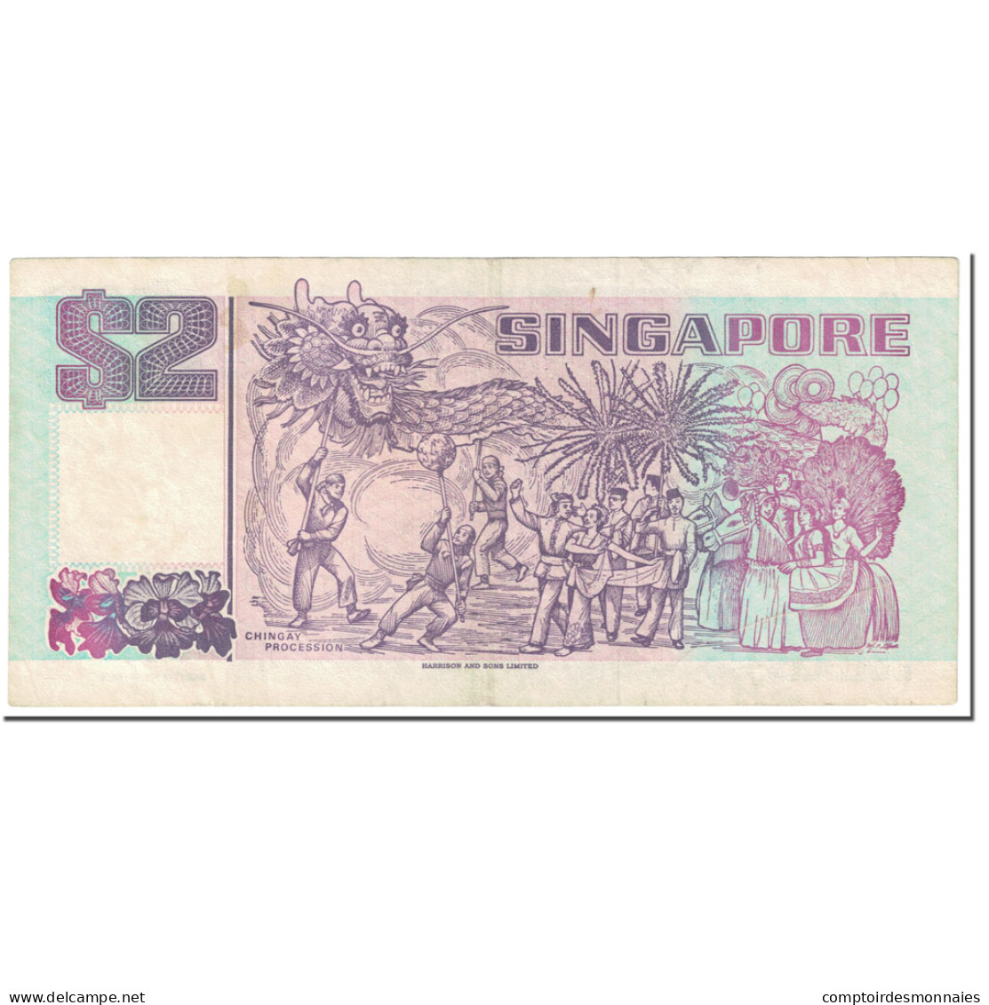Billet, Singapour, 2 Dollars, 1998, Undated (1998), KM:37, TB - Singapore