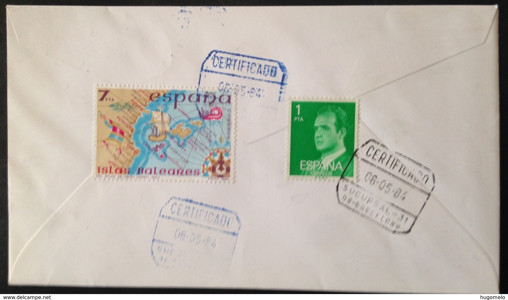 Spain, Registered And Circulated Cover, "World Philatelic Exhibition", "España84", "Spanish Royal Family", 1984 - Sammlungen