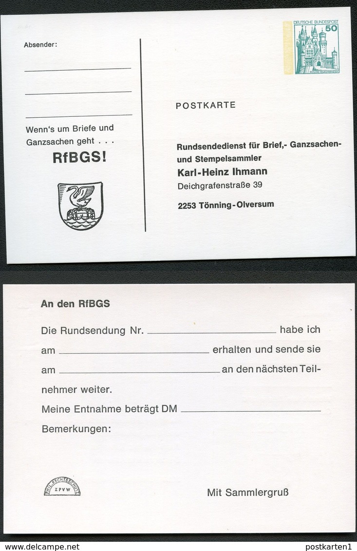 Bund PP103 B2/011 RUNDESENDEDIENST IHMANN TÖNNING 1979 - Private Postcards - Mint