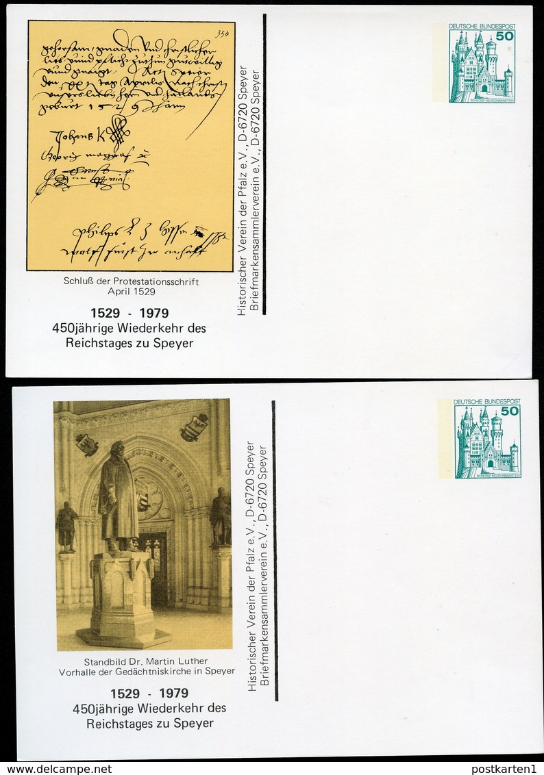 Bund PP103 C2/009 SPEYER 450 J. REICHSTAG LUTHER 1979 - Privatpostkarten - Ungebraucht