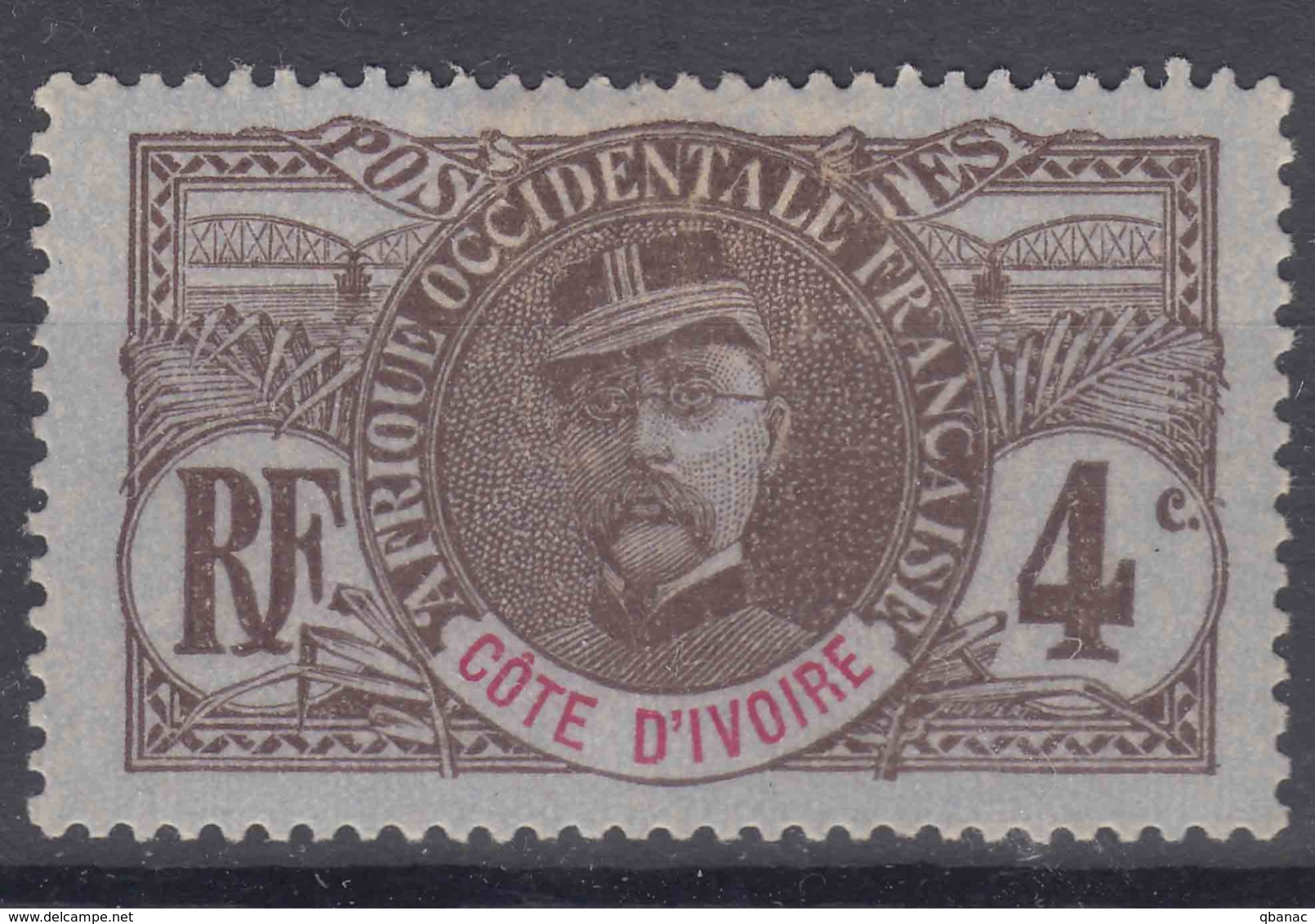 Ivory Coast Côte D'Ivoire 1906 Yvert#23 Mint Hinged - Unused Stamps