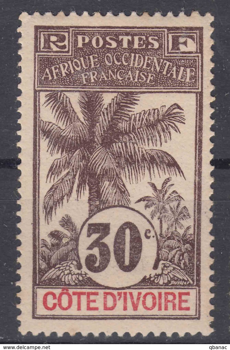 Ivory Coast Côte D'Ivoire 1906 Yvert#28 Mint Hinged - Unused Stamps