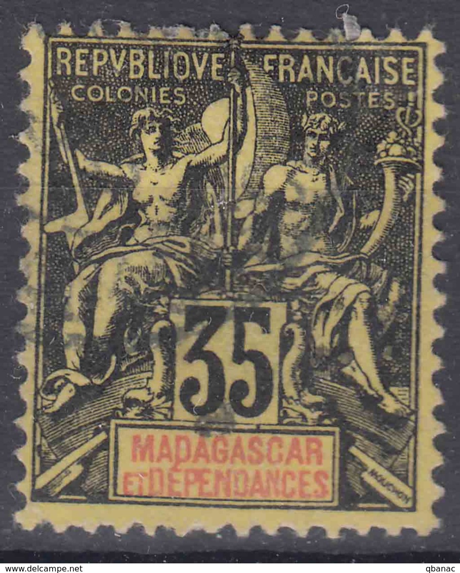 Madagascar 1900 Yvert#46 Used - Used Stamps