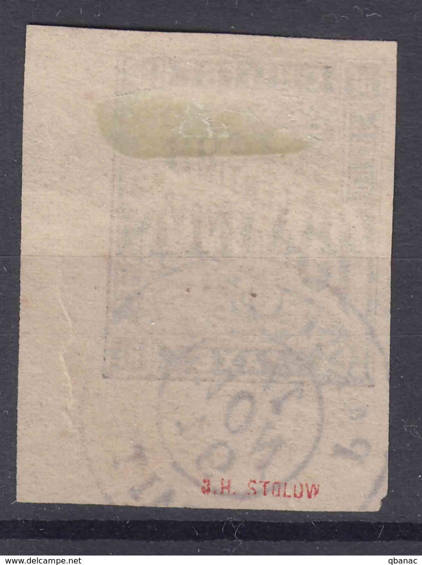 Tahiti 1893 Timbre Taxe Yvert#20 Used, Expert Mark - Usados