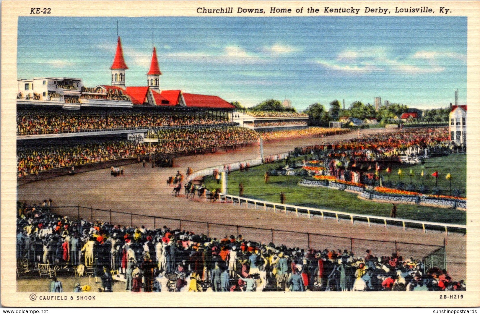 Kentucky Louisville Churchill Downs Home Of The Kentucky Derby Curteich - Louisville