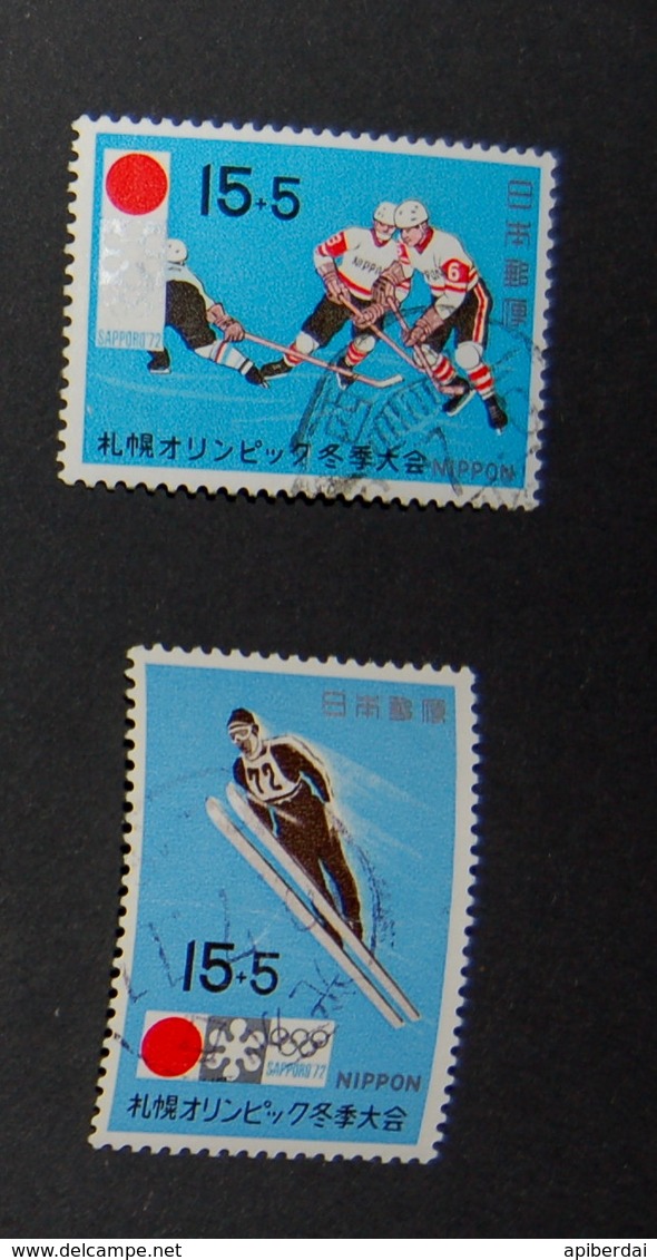 Japan - 1971 Winter Olympic Games 3 Series USED - Sapporo 1972 - Winter 1972: Sapporo